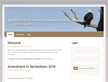 Tablet Screenshot of eaglepointofgroveland.com